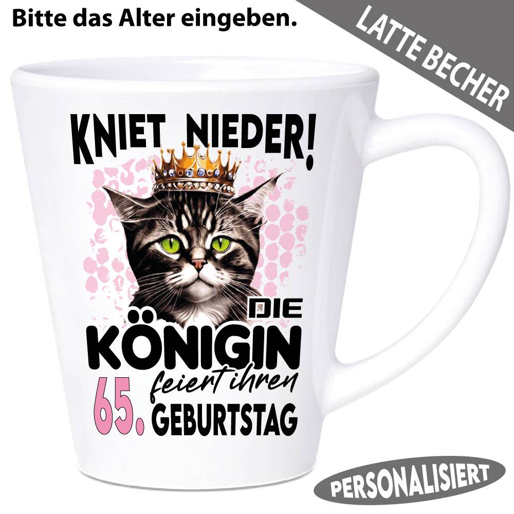 Latte-Becher-zum-Geburtstag-Königin-Queen-will-feiern