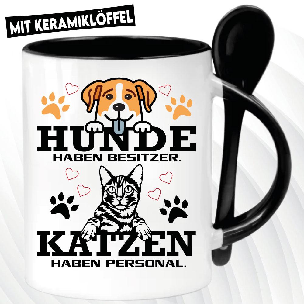 Löffeltasse Schwarz 330ml