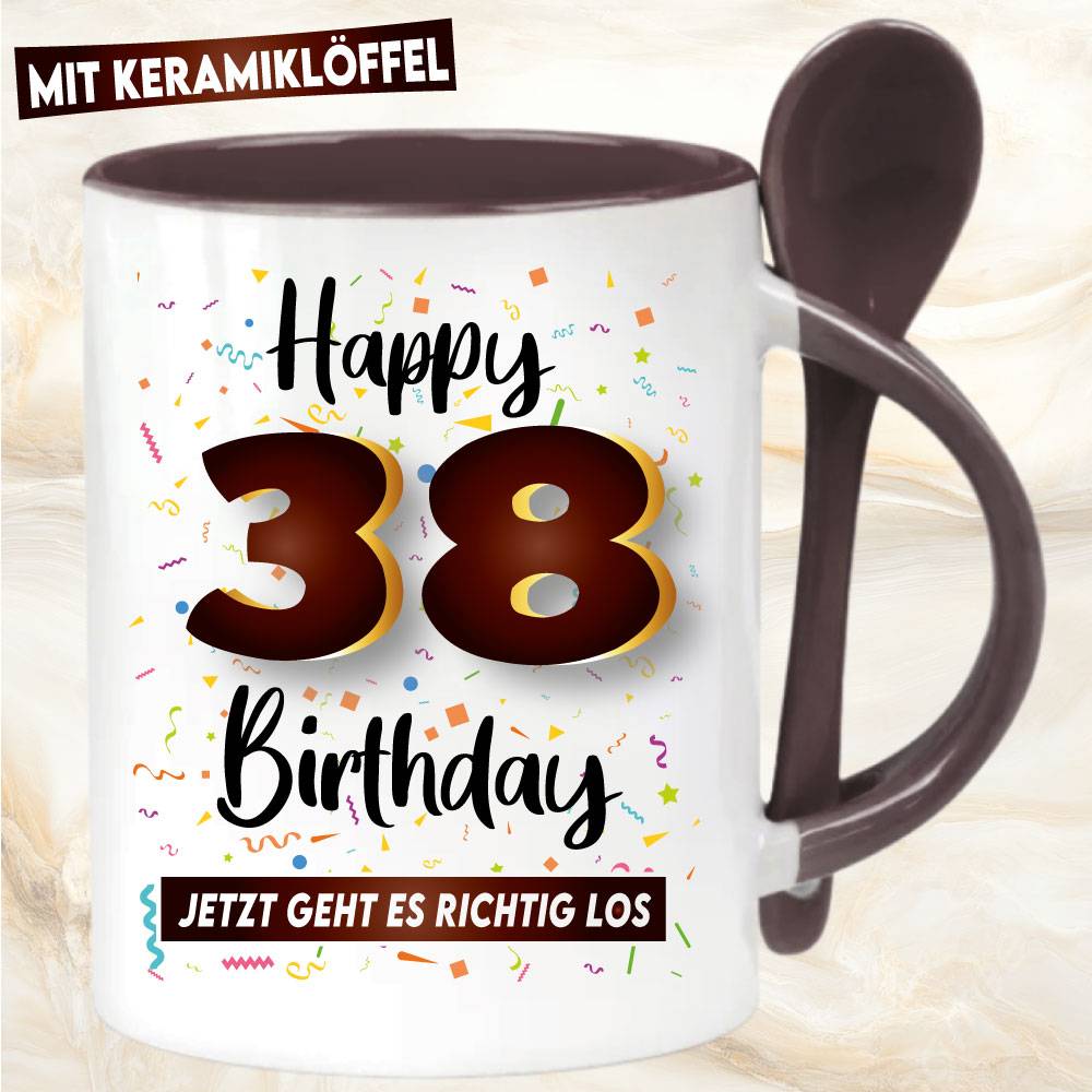 Löffeltasse Braun 330ml