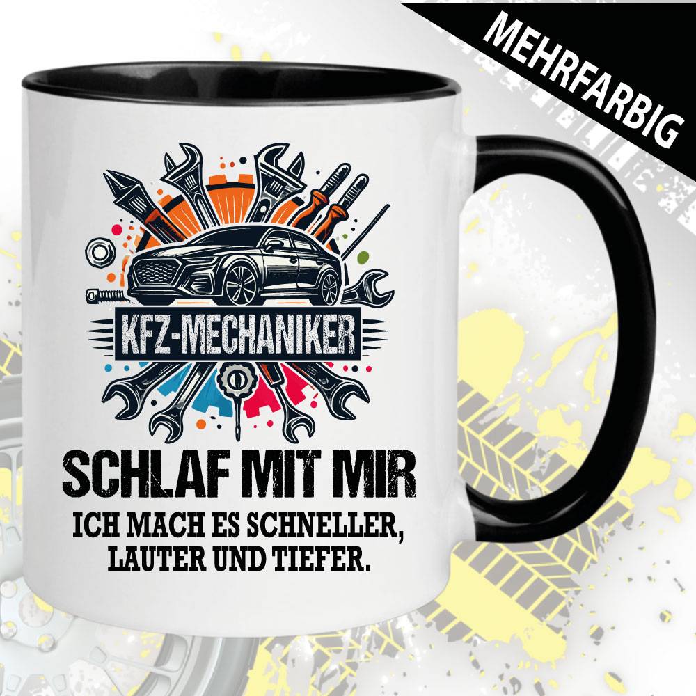 Ich mach es dir schneller, lauter,tiefer.Mechaniker Tasse.