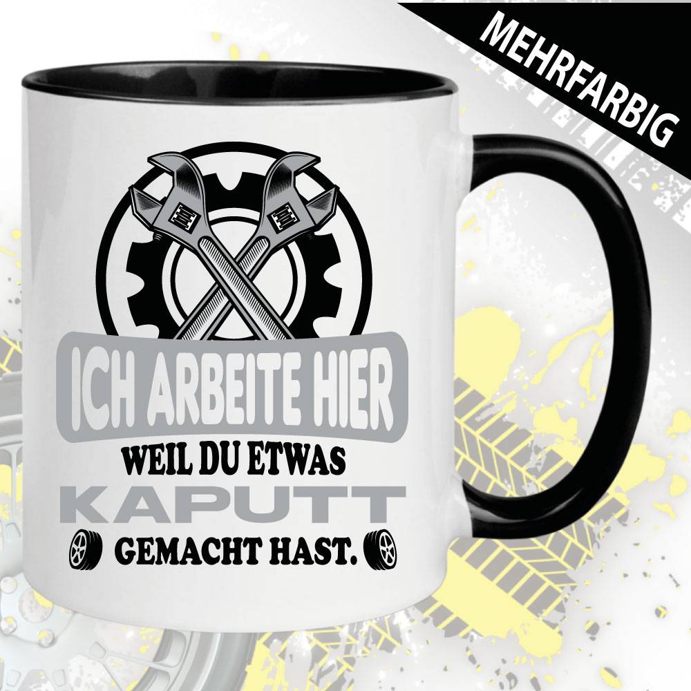 Tasse KFZ-Mechaniker Automechaniker Arbeit Reparatur
