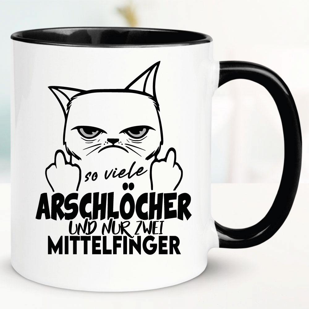 Katze Mittelfinger