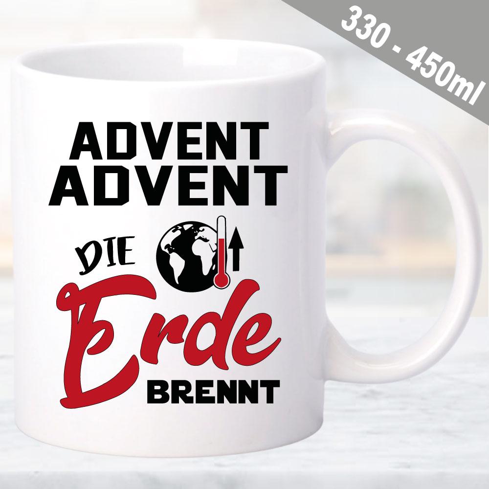 Tasse Klimawandel Die Erde brennt