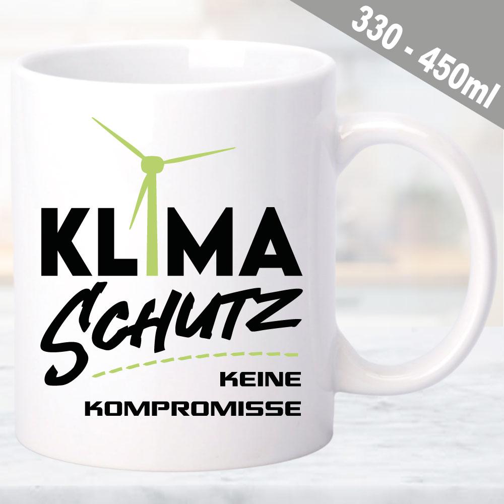 Tasse zum Klimawandel Klimaschutz Keine Kompromisse