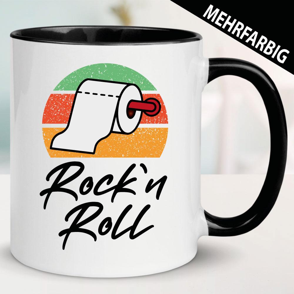 Tasse bedruckt mit Toilettenpapier