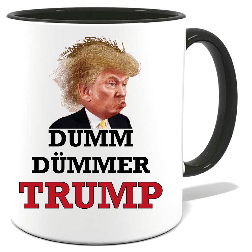 Tasse bedruckt mit Trump ist dumm