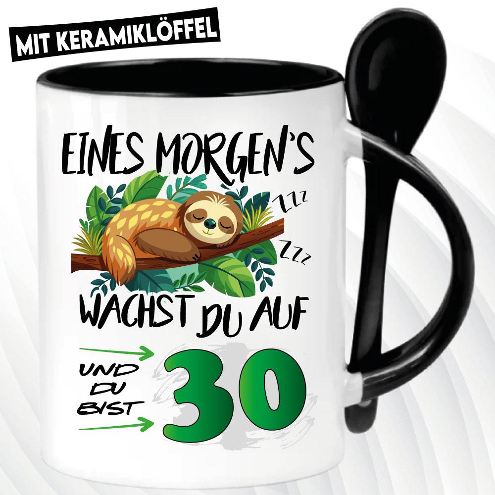 Löffeltasse Schwarz 330ml