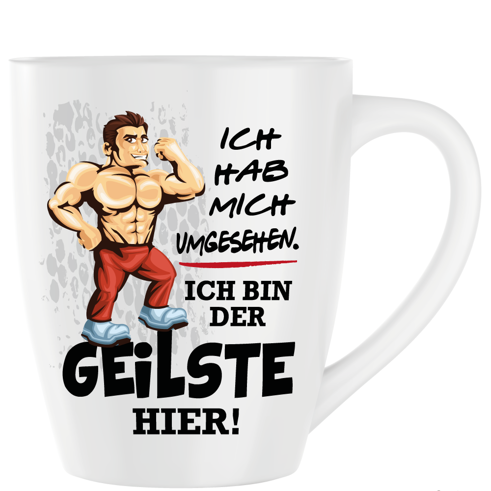 Latte Becher Weiss " Der Geilste "