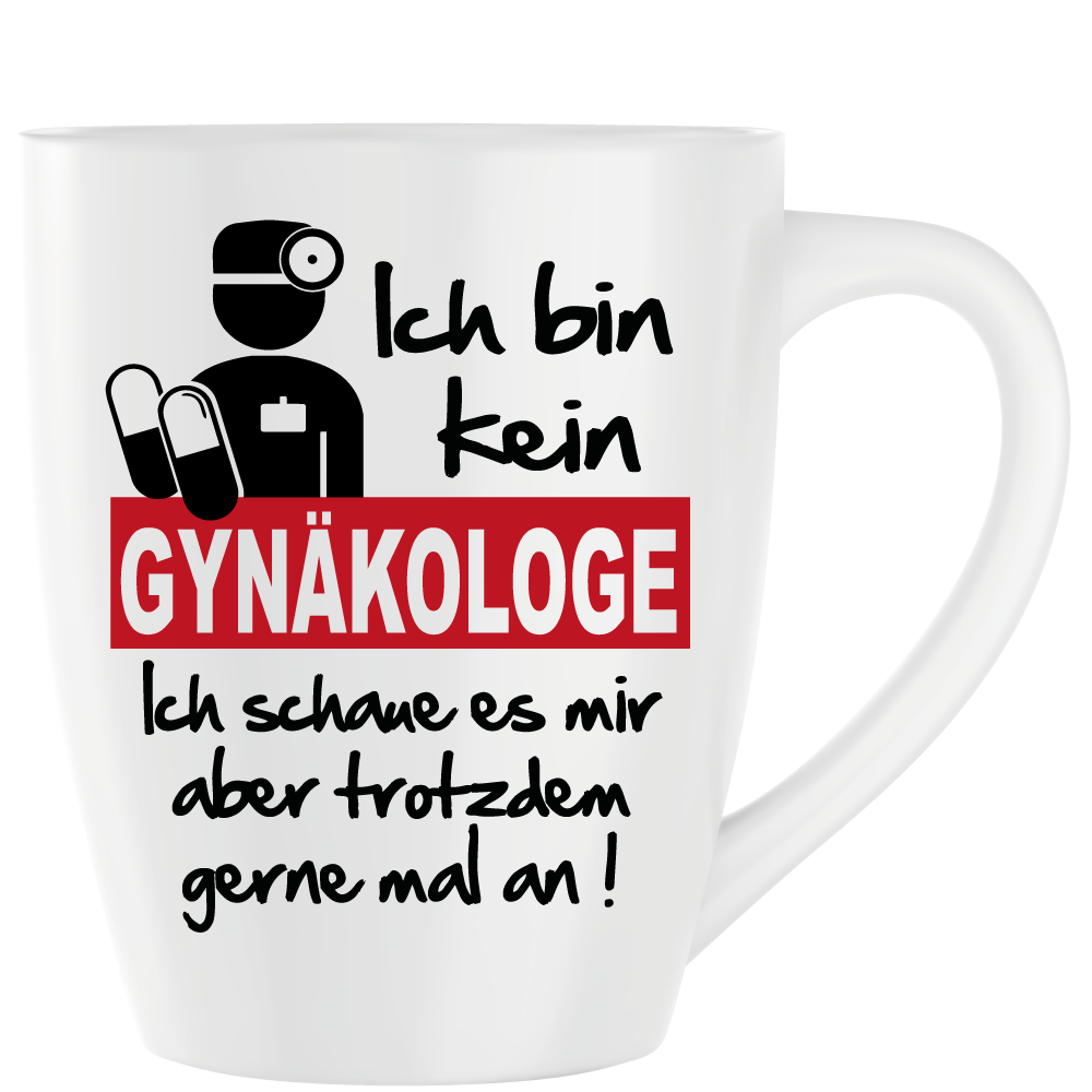 Latte Becher Weiss " Gynäkologe "