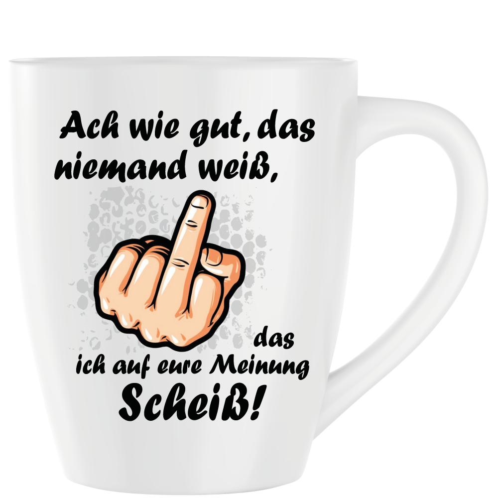 Latte Becher Weiss " Eure Meinung "