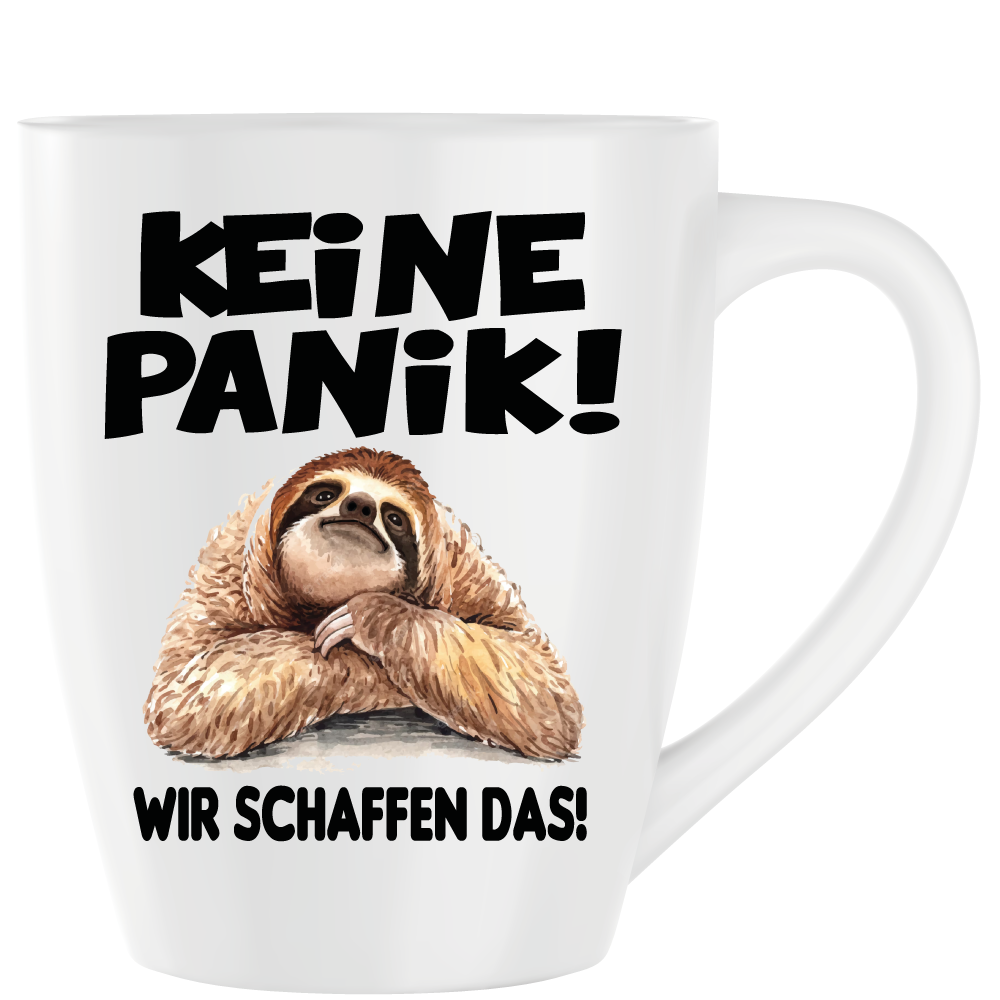 Latte Becher Weiss " Wir schaffen das "