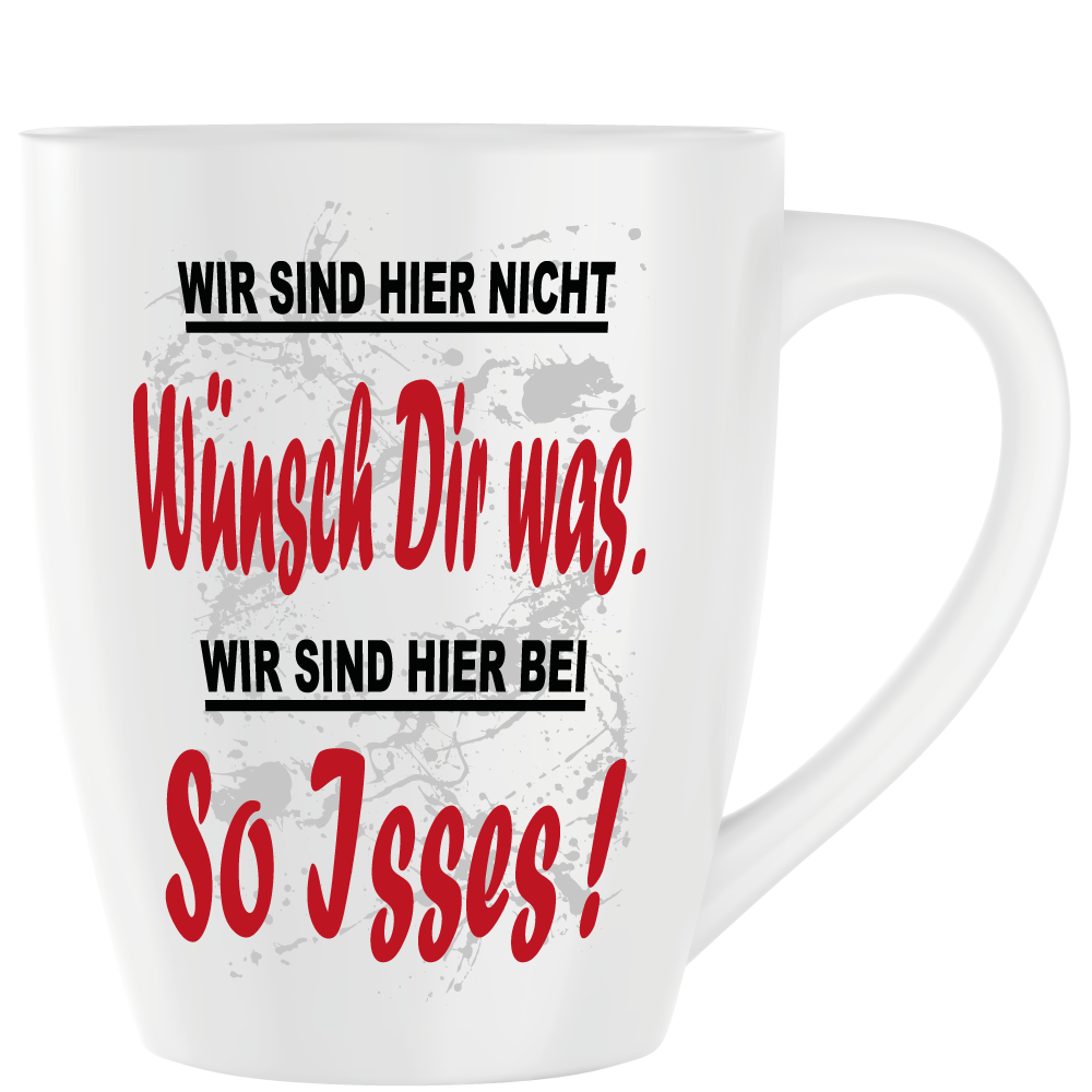 Latte Becher Weiss " Wünsch Dir Was "