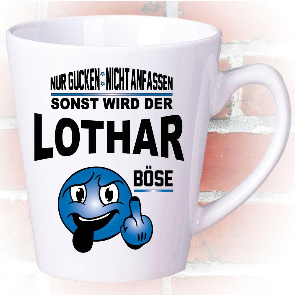 Latte Becher personalisiert Nicht Anfassen