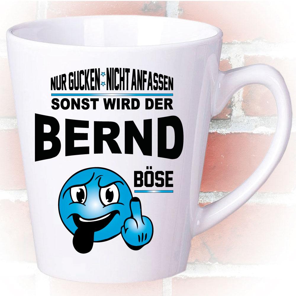 Latte Becher personalisiert Nicht Anfassen