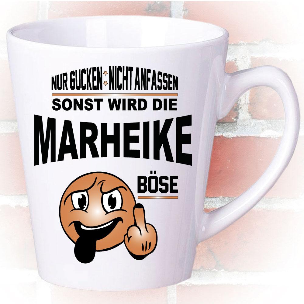 Latte Becher personalisiert Nicht Anfassen