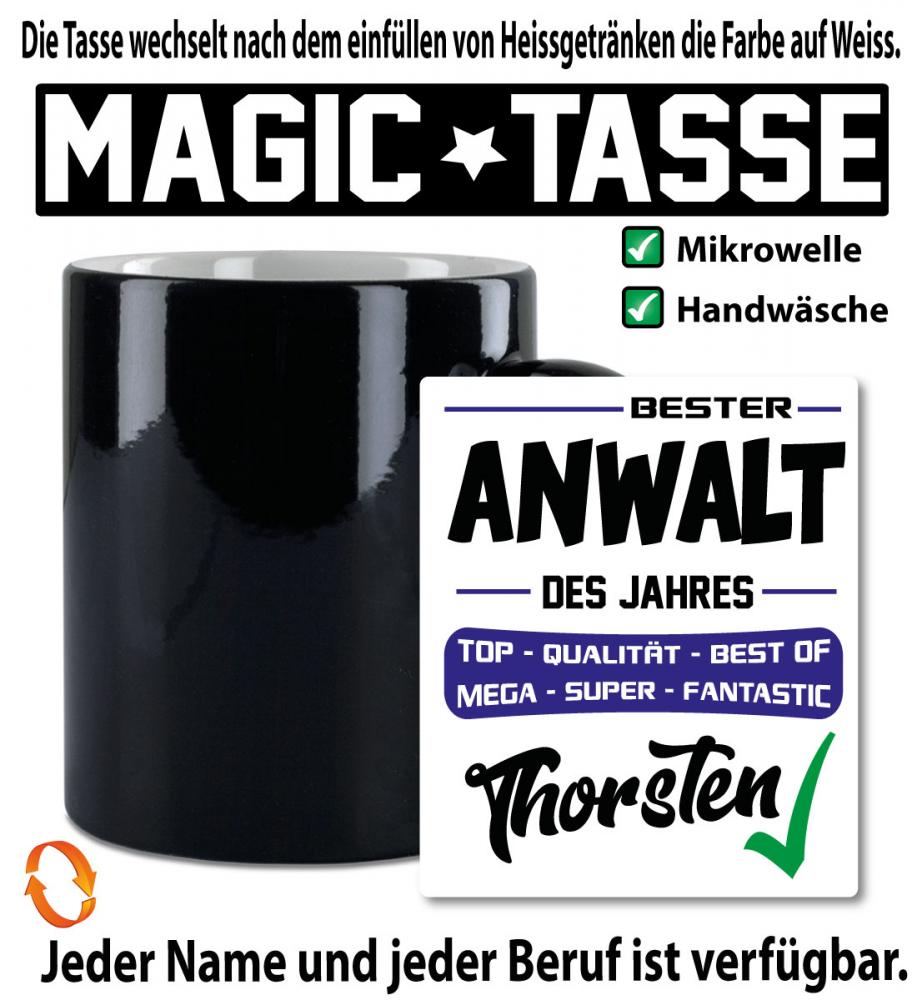 Zaubertasse Der Beste. Personalisiert.