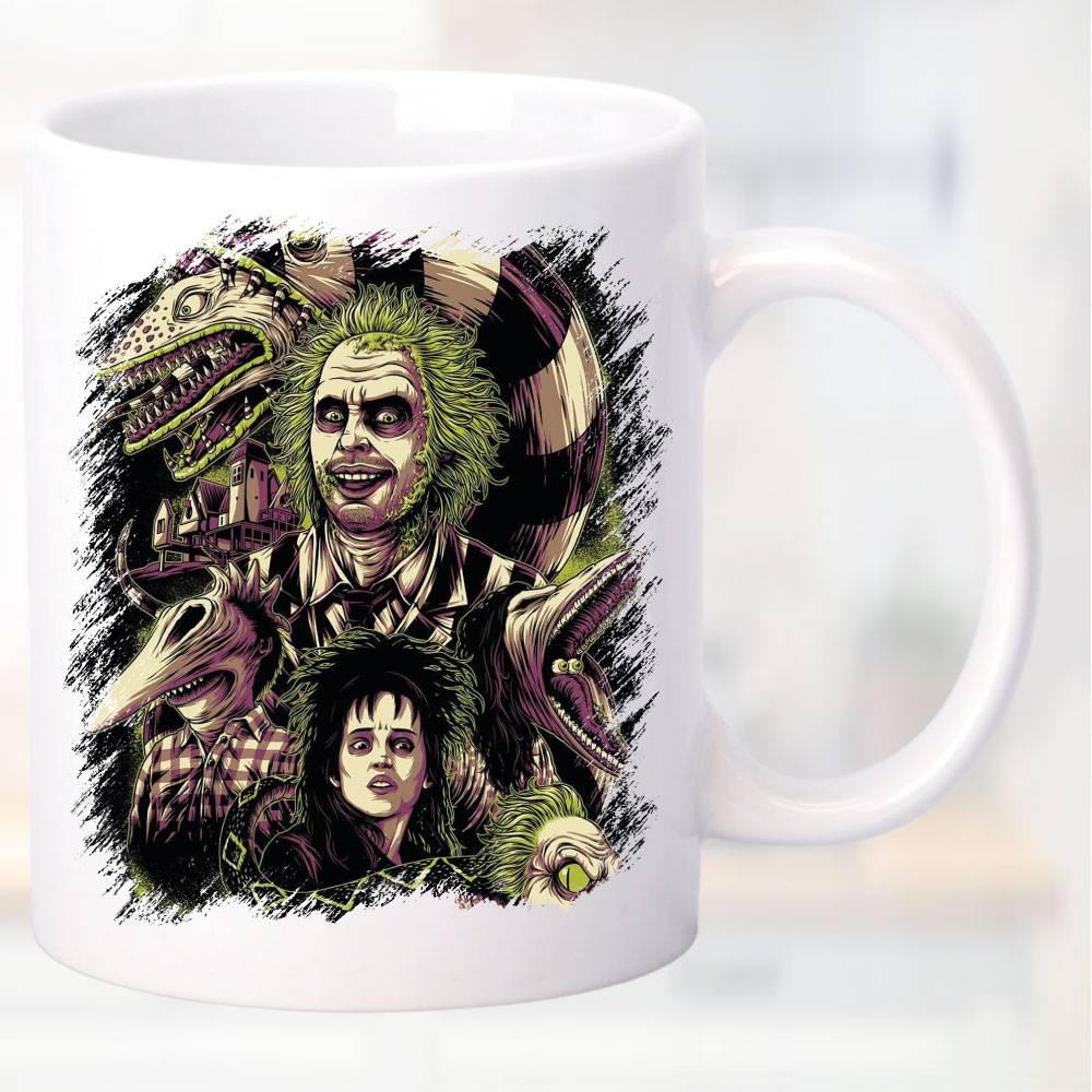 Horror Fan Tasse Beetlejuice Weiss