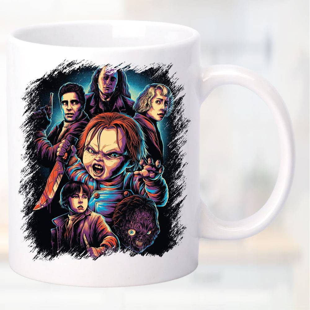 Horror Fan Tasse Chucky Weiss