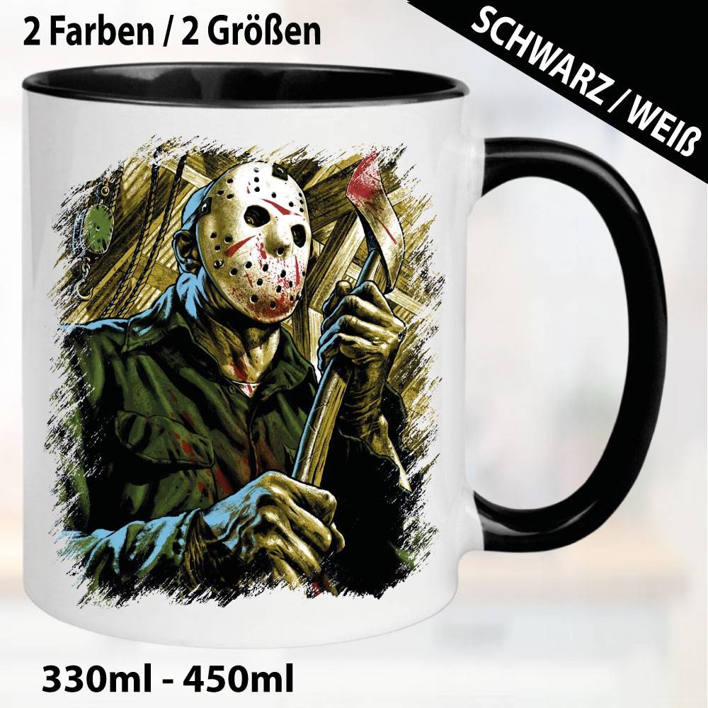 Horror Fan Tasse Freitag Schwarz