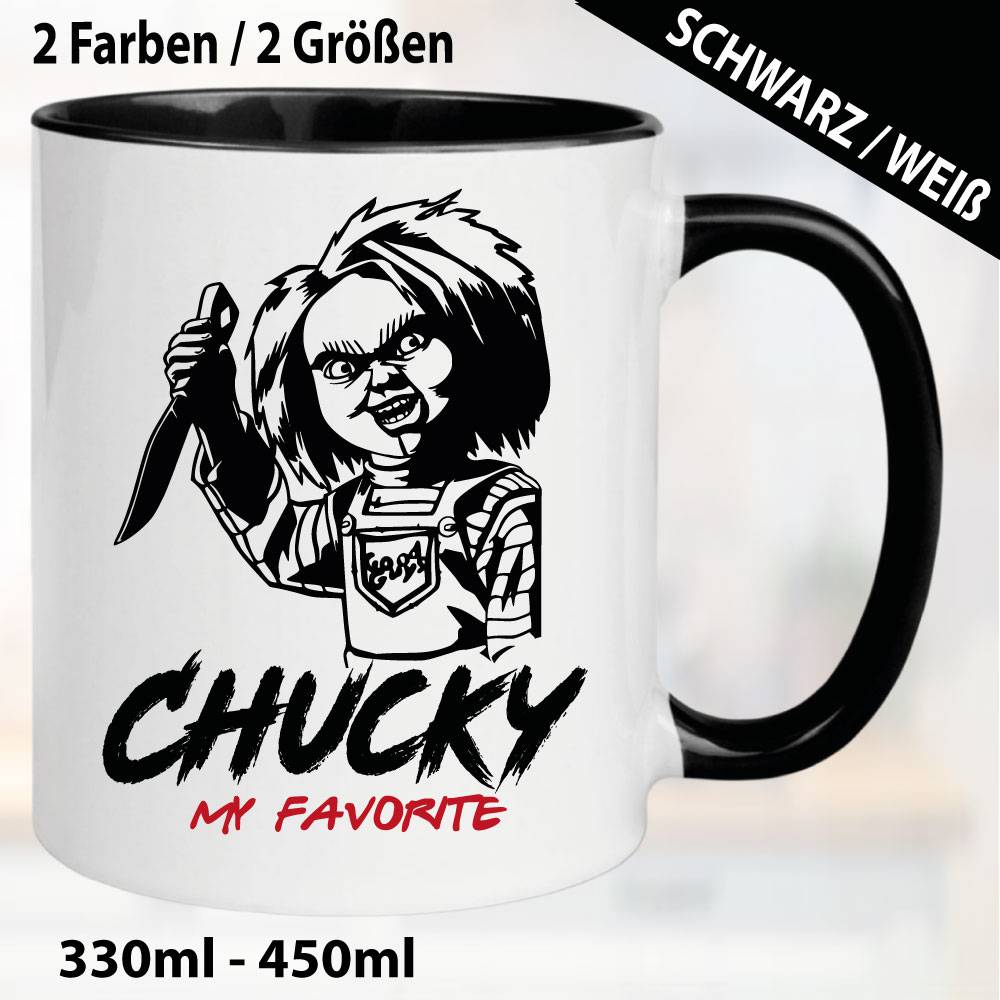 Tasse Schwarz Chucky