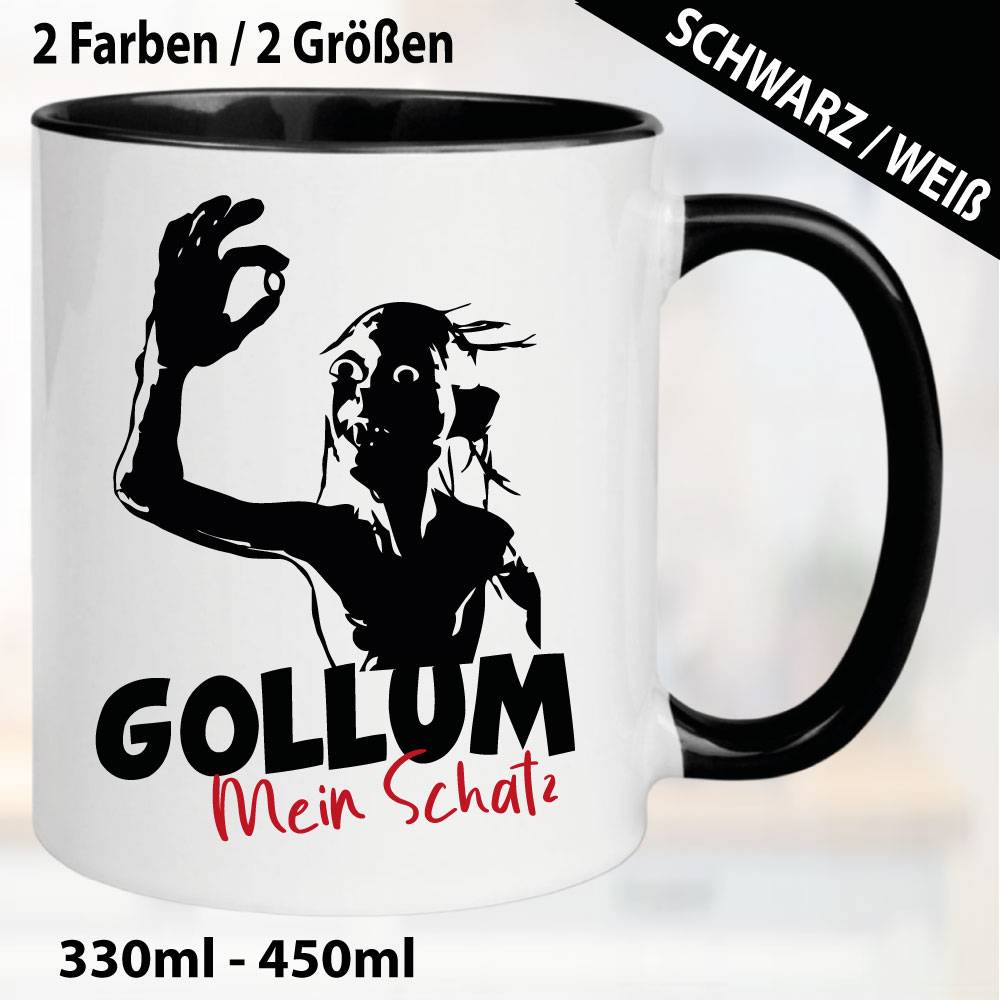 Tasse Schwarz Gollum