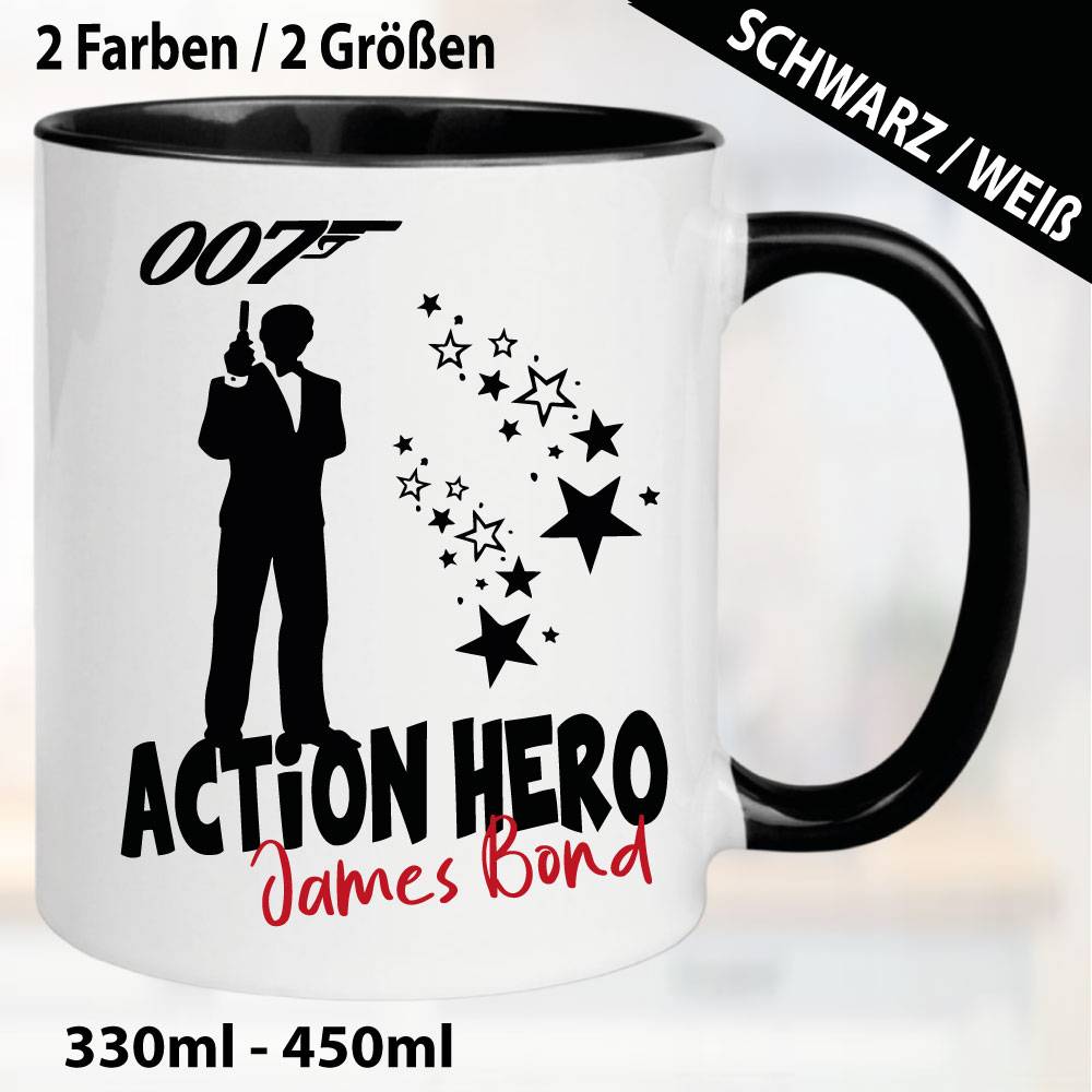 Tasse Schwarz James Bond