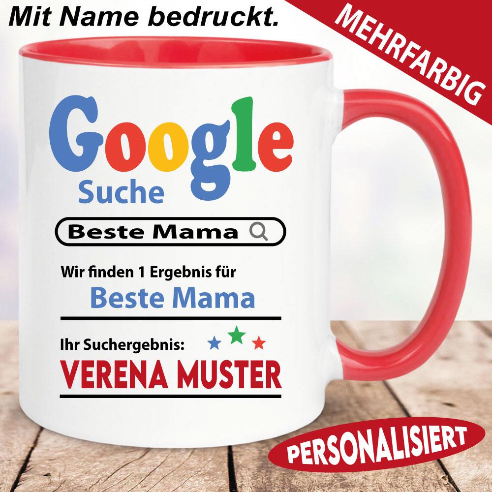 Tasse zum Vatertag Super Papa in Blau und Schwarz