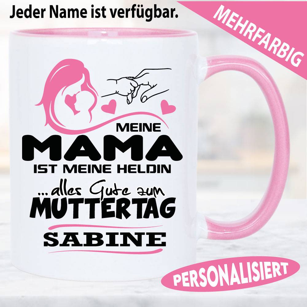 Tasse Muttertag beste Mama Heldin