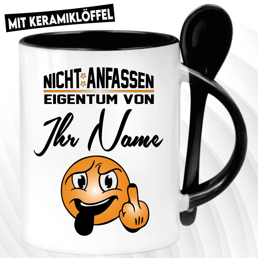 Löffeltasse Schwarz 320ml