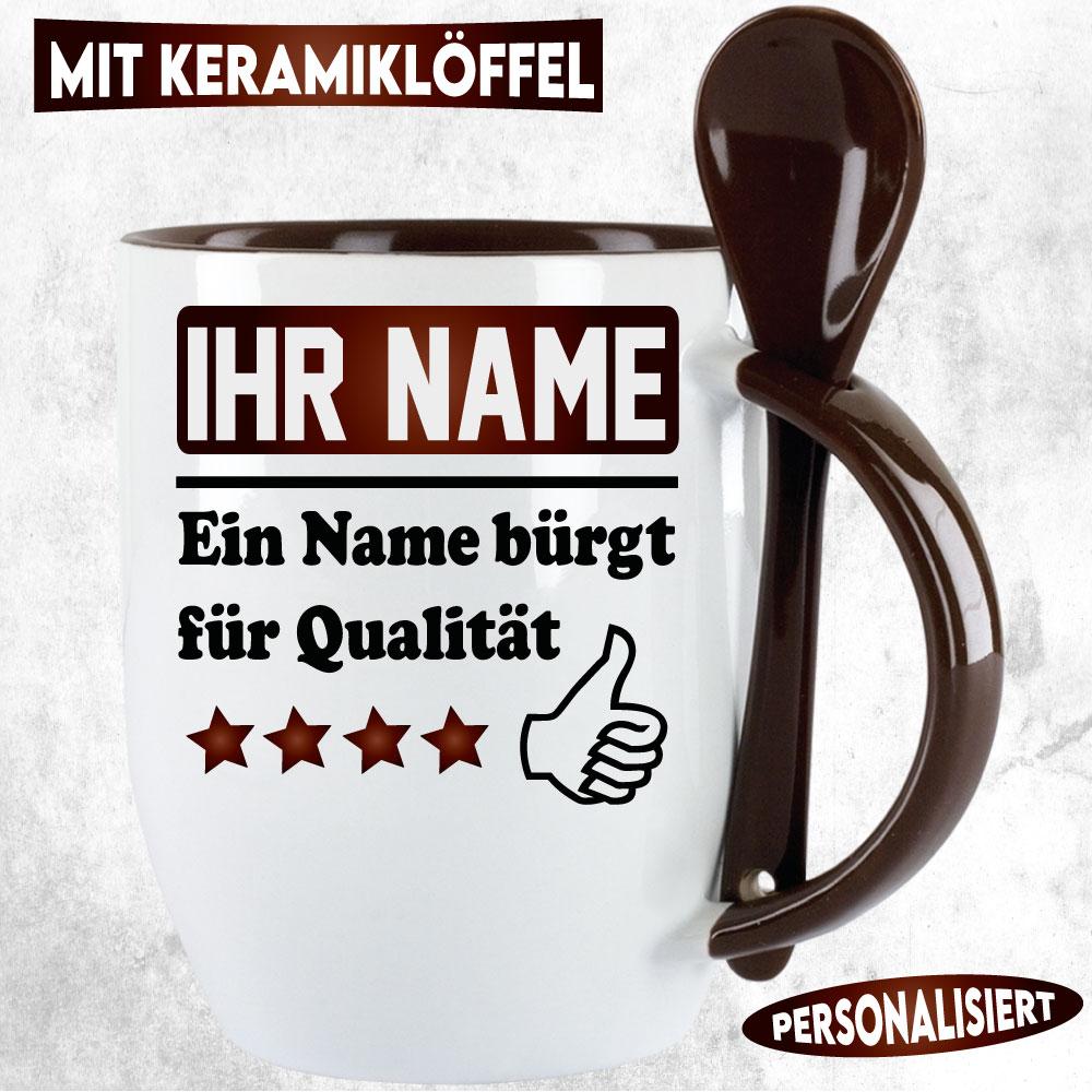 Namenstasse Qualität Schwarz