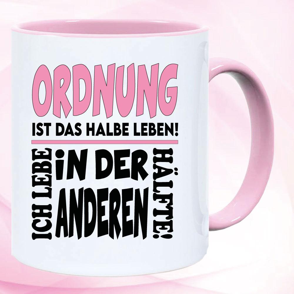 Ordnung ist das halbe Leben Pink