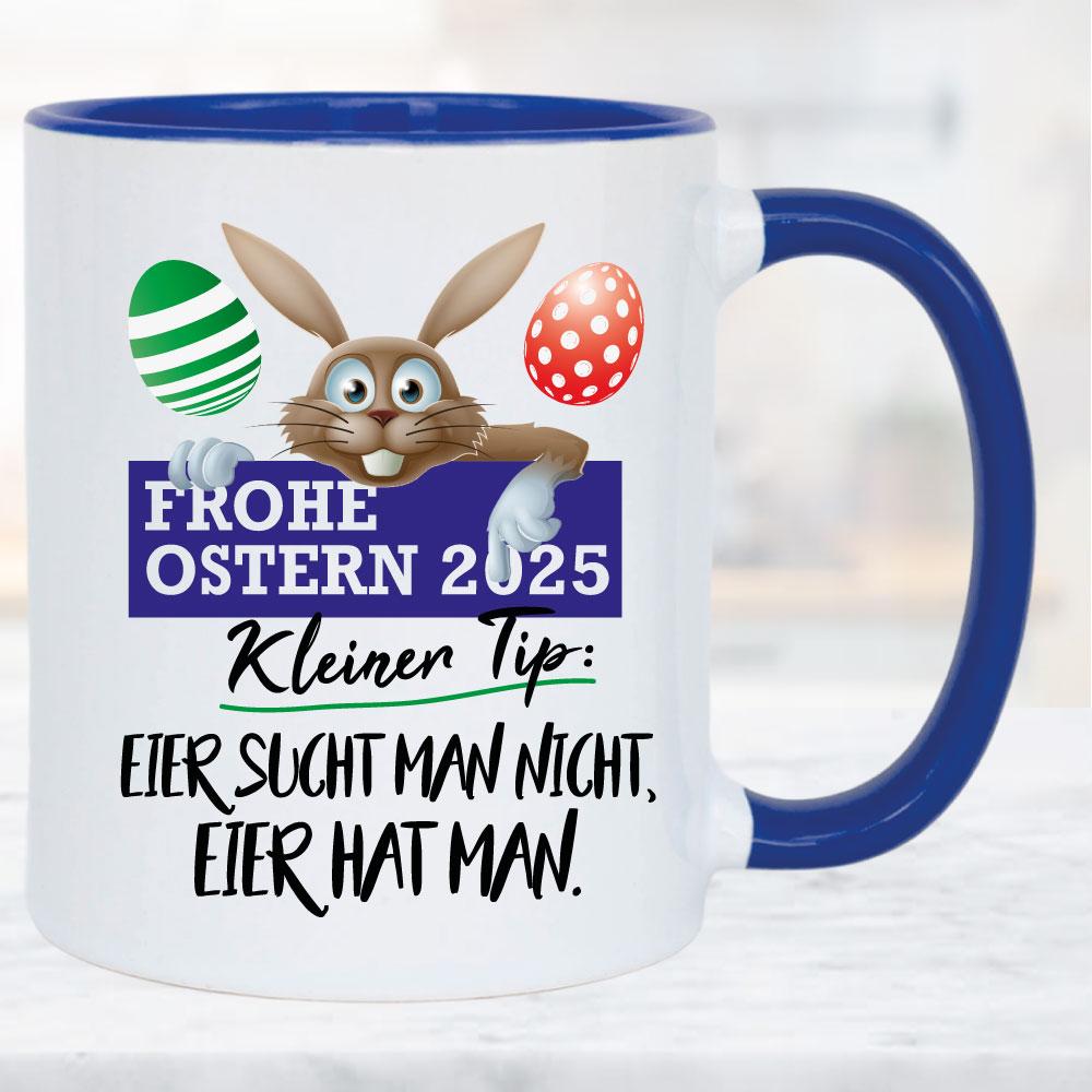 Ostertasse Eier hat man