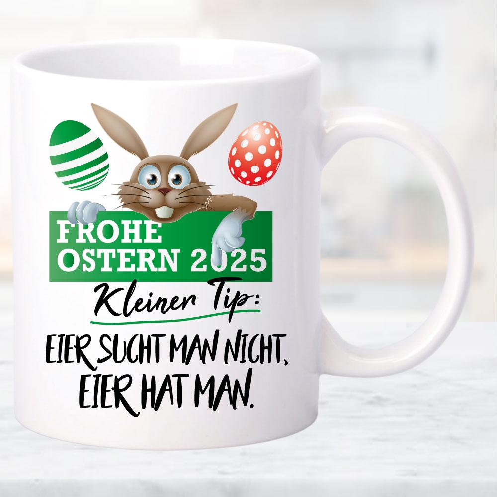 Ostertasse Eier hat man