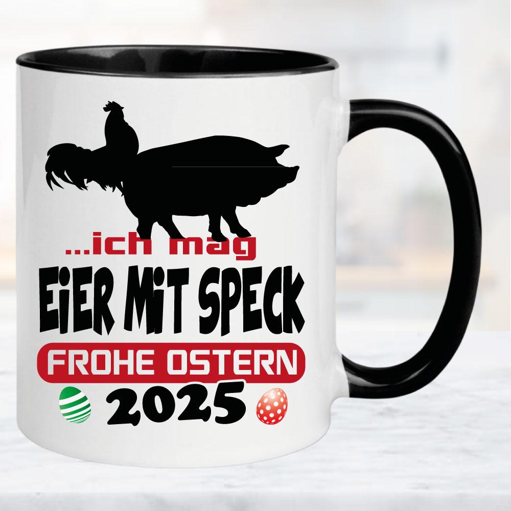 Ostertasse Eier mit Speck