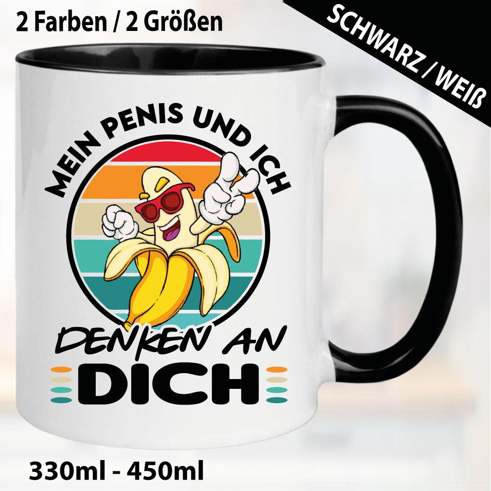 Tasse lustig Banane Mein Penis und ich