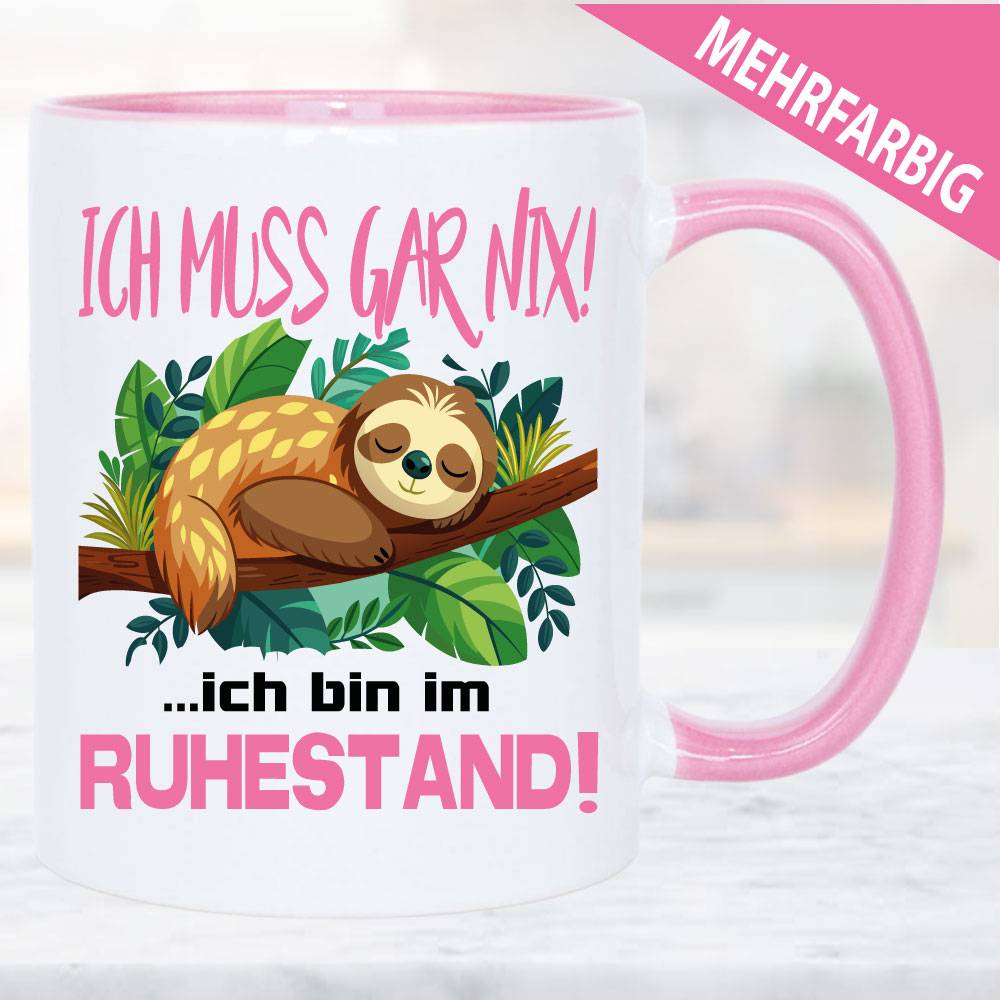 Tasse Rentnerin Ruhestand