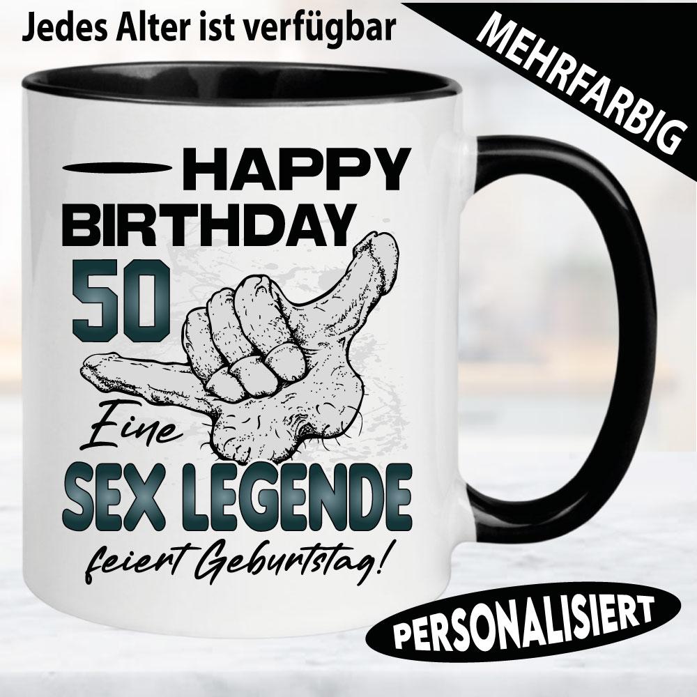 Tasse Geburtstag Sex Legende Lustiger Penis