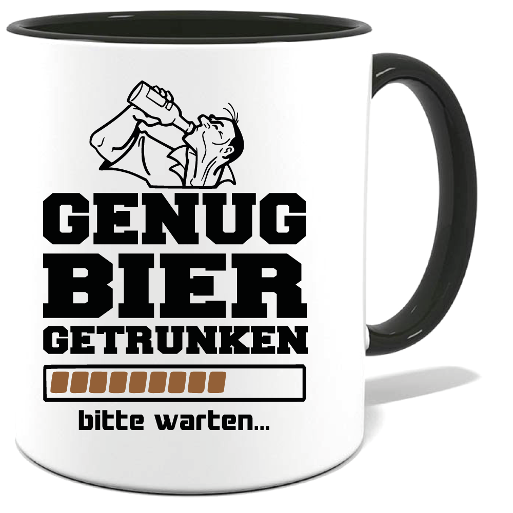 Biermotiv Genug Bier getrunken