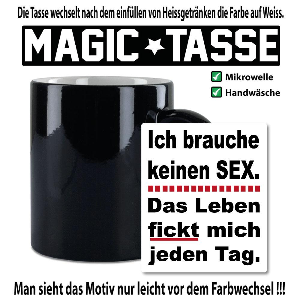 Magic Sprüche Tasse Männer Sex hab ich genug