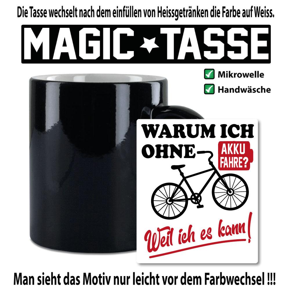 Magic Sprüche Tasse Männer Elektrofahrrad fahren