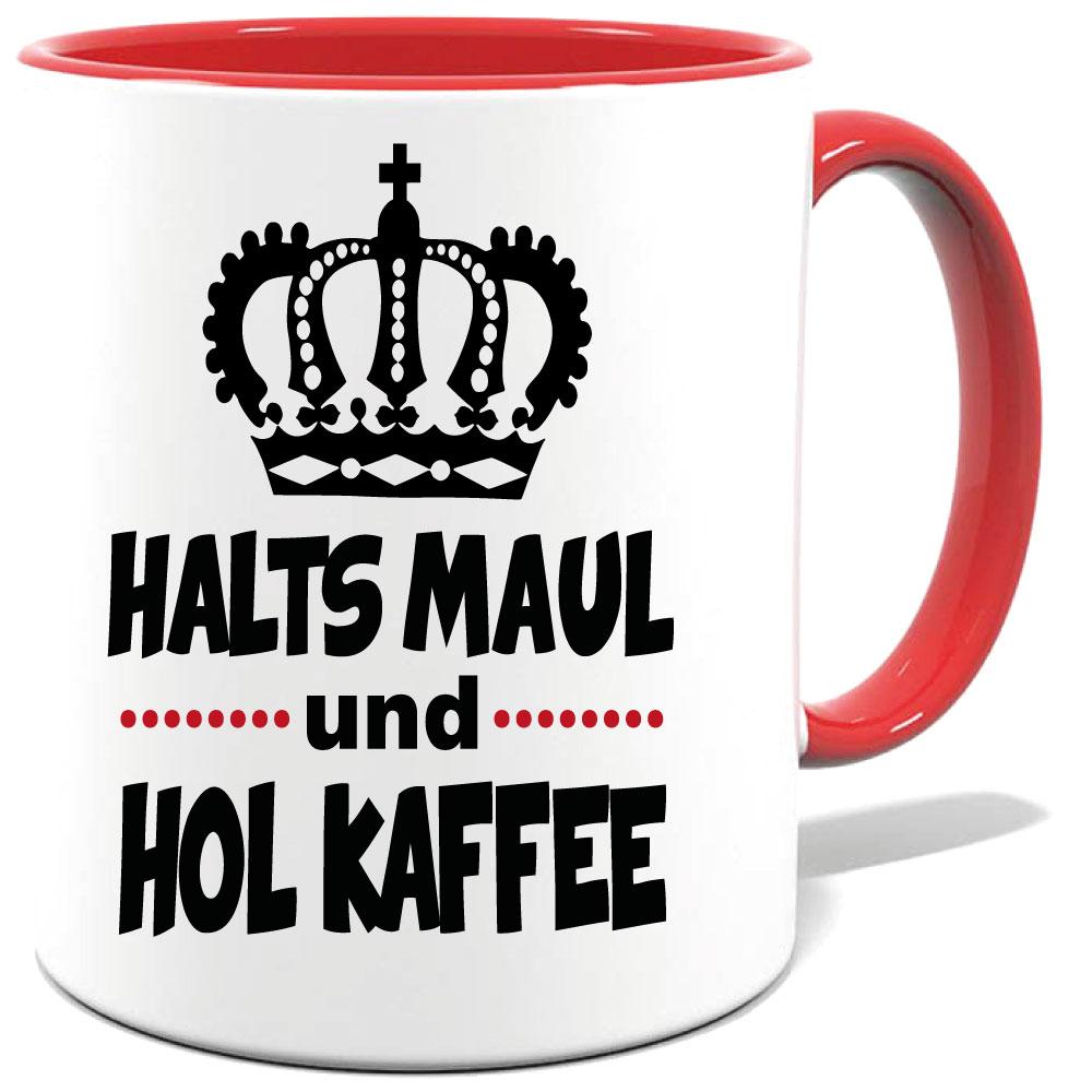 Rote Sprüche Tasse Männer Geh Kaffee_holen