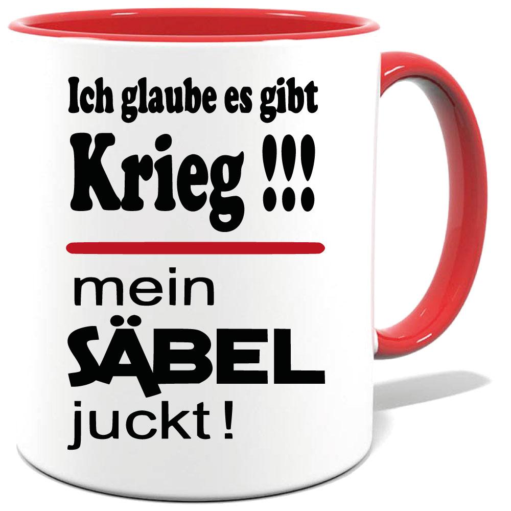 Sprüche Tasse Mann Säbel juckt