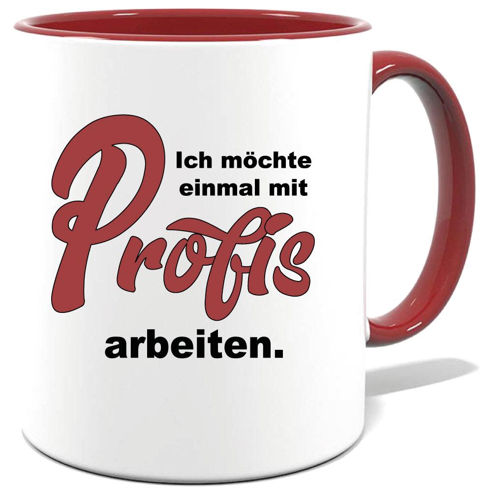 Maroone Sprüche Tasse Männer Mit Profis arbeiten