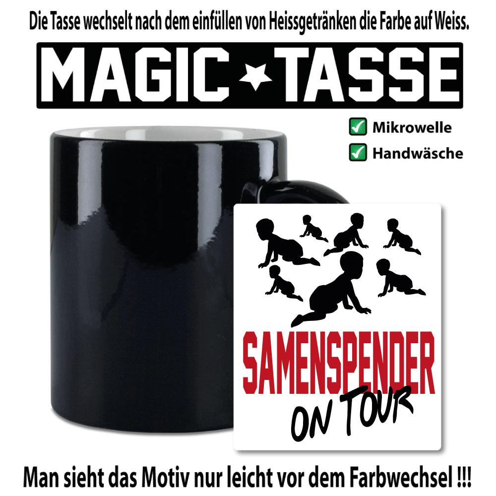 Sprüche Tasse für den Mann. Motiv Samenspender