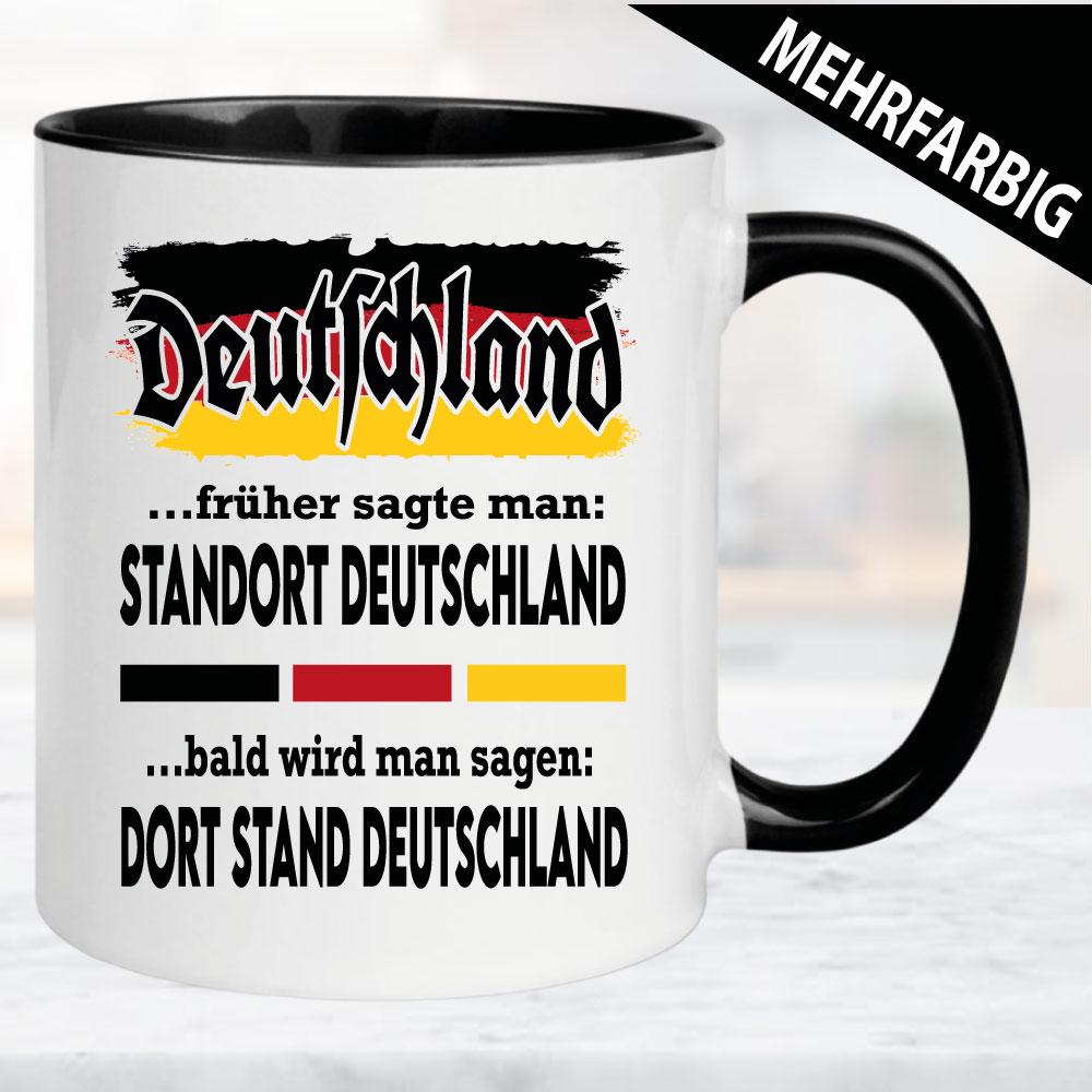 Standort Deutschland. Tasse Politik.