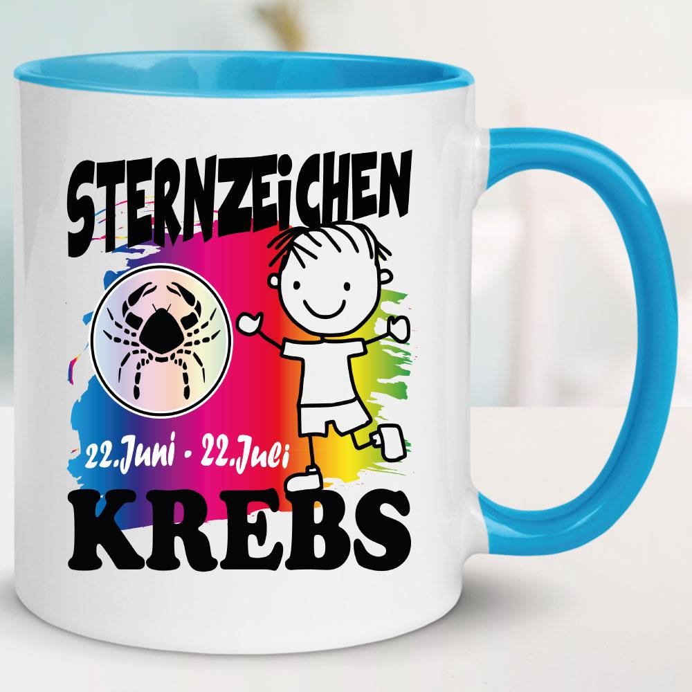 Junge Krebs Hellblau