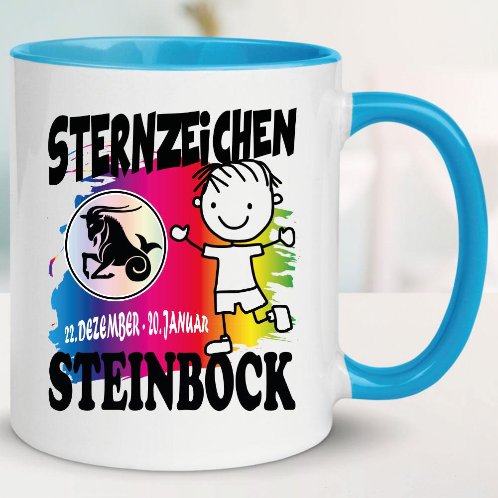 Sternzeichen Mädchen Steinbock Hellblau