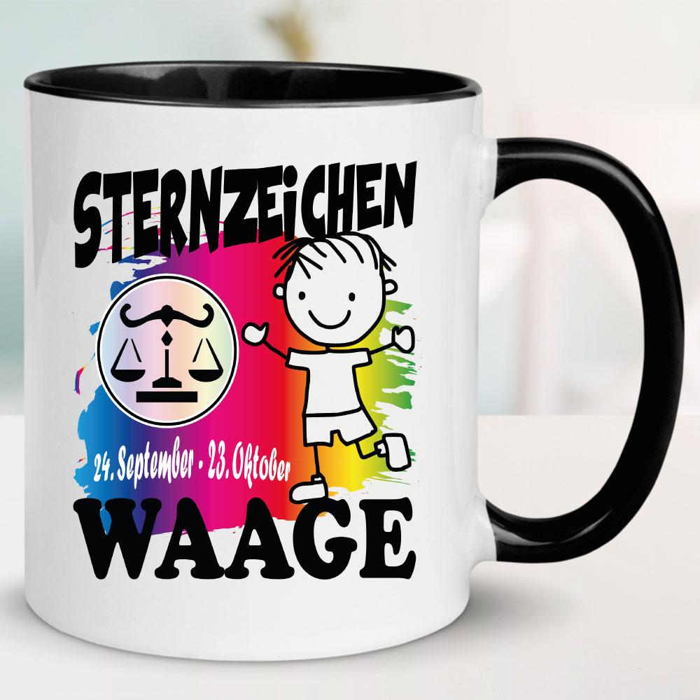 Sternzeichen Mädchen Waage Schwarz