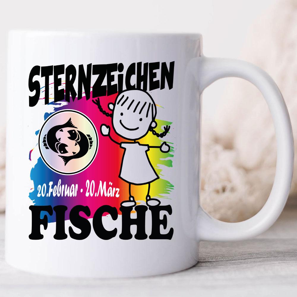 Mädchen Fische Weiss