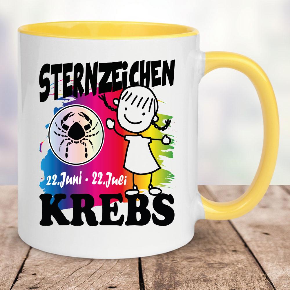 Mädchen Krebs Gelb